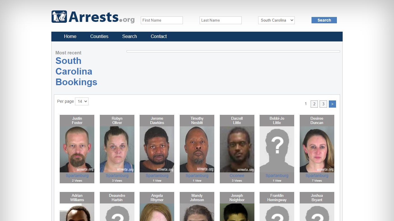 South Carolina Arrests and Inmate Search